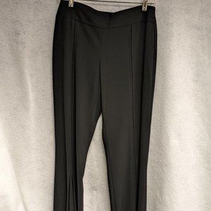 Women's Moschino Black Pleated Flare Pants Size 10